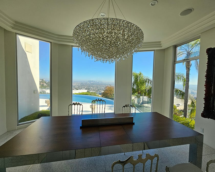 Bright kitchen with window film